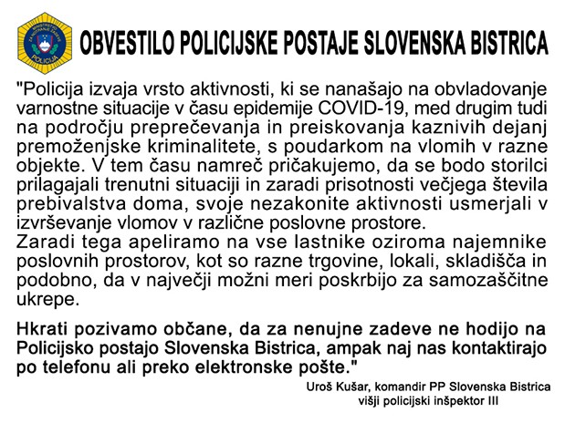 obvestilo PP slb-zaradi koronevirusa splet