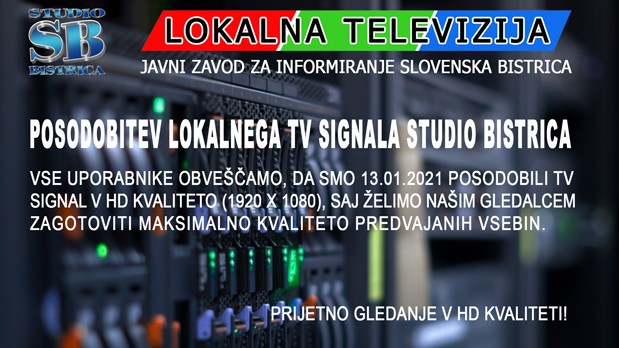 obvestilo ktv HD-signal- splet